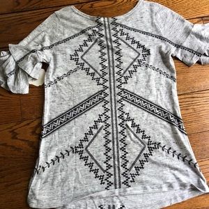 gray and black shirt (NEVER WORN)